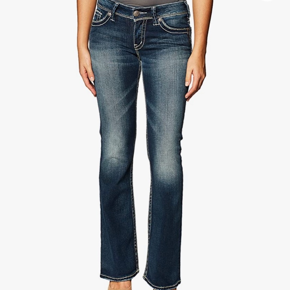 Silver Jeans Co. Women's Suki Midrise Flare Stretch Jean waist 26 length 34